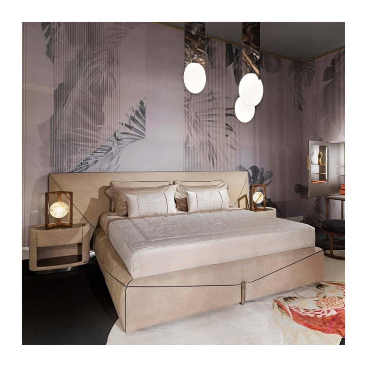 Dusk Suede Bed